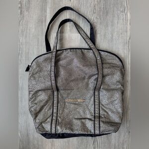 Victoria's Secret Gold Glitter Shimmering Tote Bag Oversized Purse Vintage 2000s